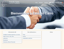 Tablet Screenshot of estudiocarro.com.ar